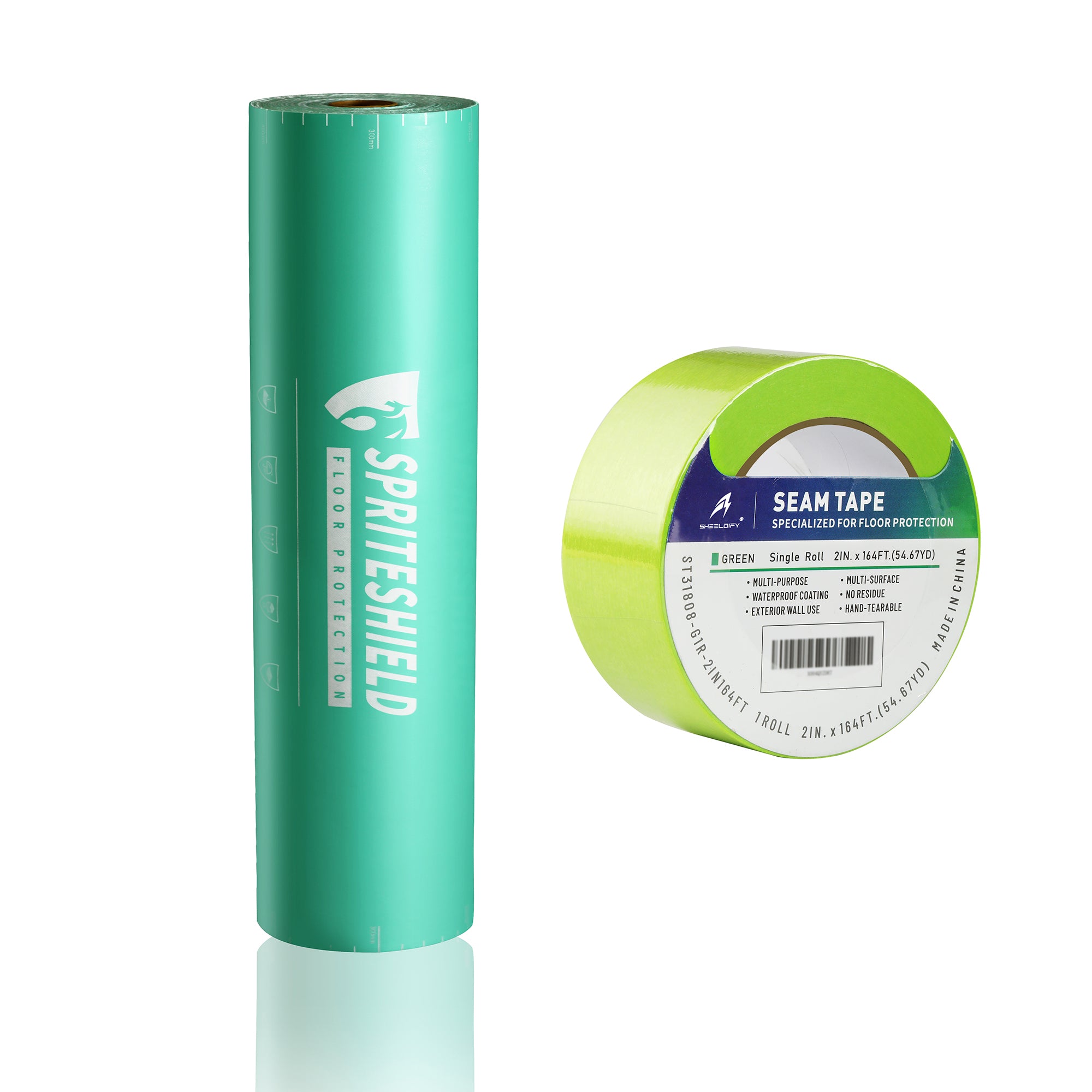 Spriteshield 39" x 100' Heavy-Duty Temporary Floor Protection for Construction & Renovation