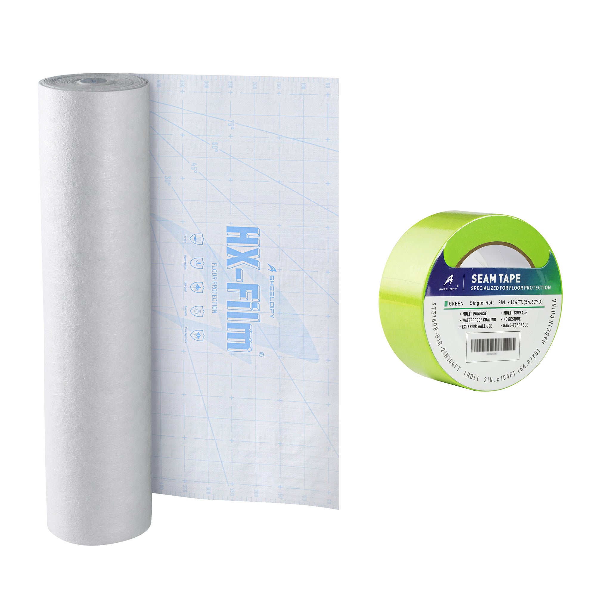 Sheeldify HX-Film Floor Protection for Moving Plastic Covering Sheeting Paint Surface Protector