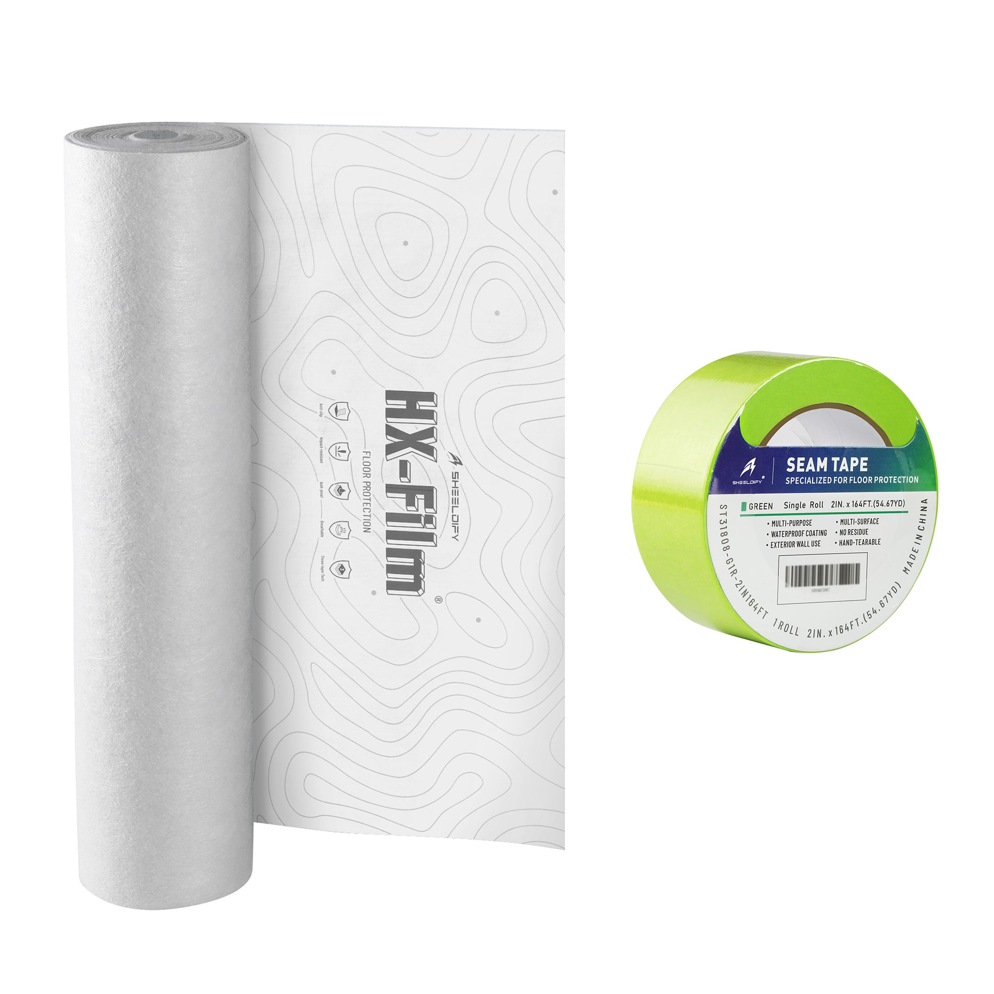 Sheeldify HX-Film Floor Protection for Moving Plastic Covering Sheeting Paint Surface Protector